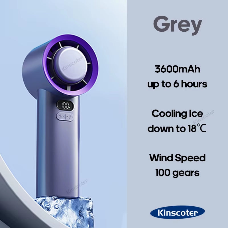 FrostBreeze Electric Handheld Fan 