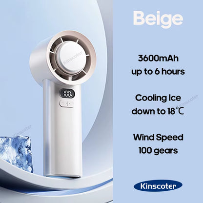 FrostBreeze Electric Handheld Fan 