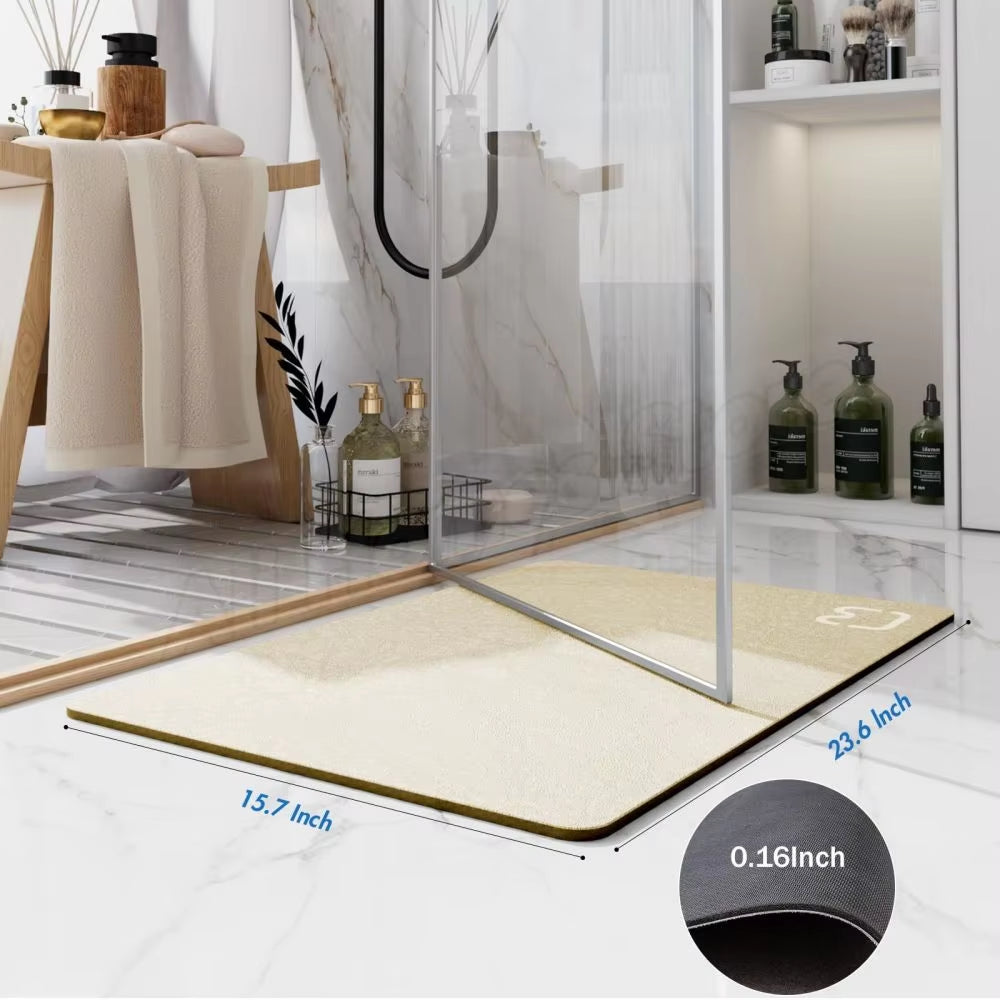 AquaStone Diatomite Stone Bath Mat