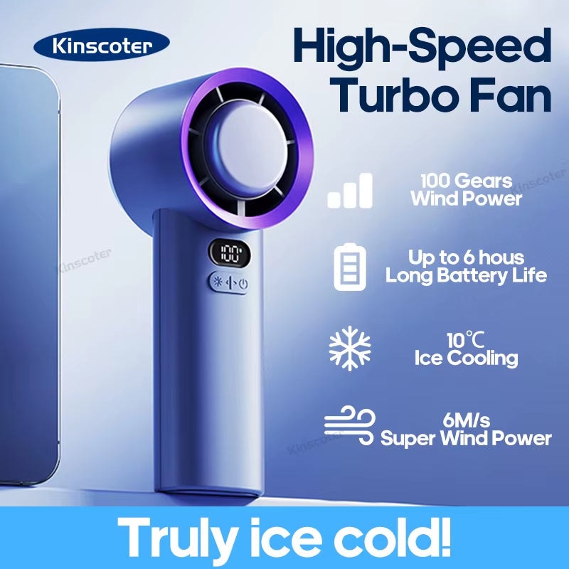 FrostBreeze Electric Handheld Fan 